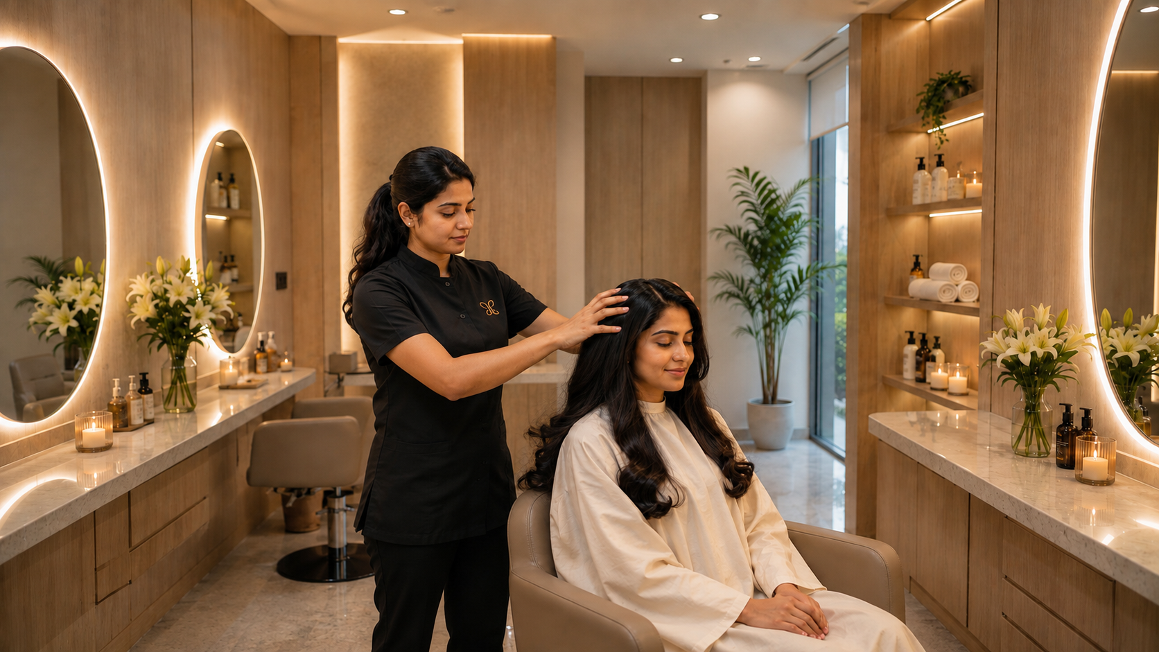 Hair care service at SheZone Beauty Lounge
