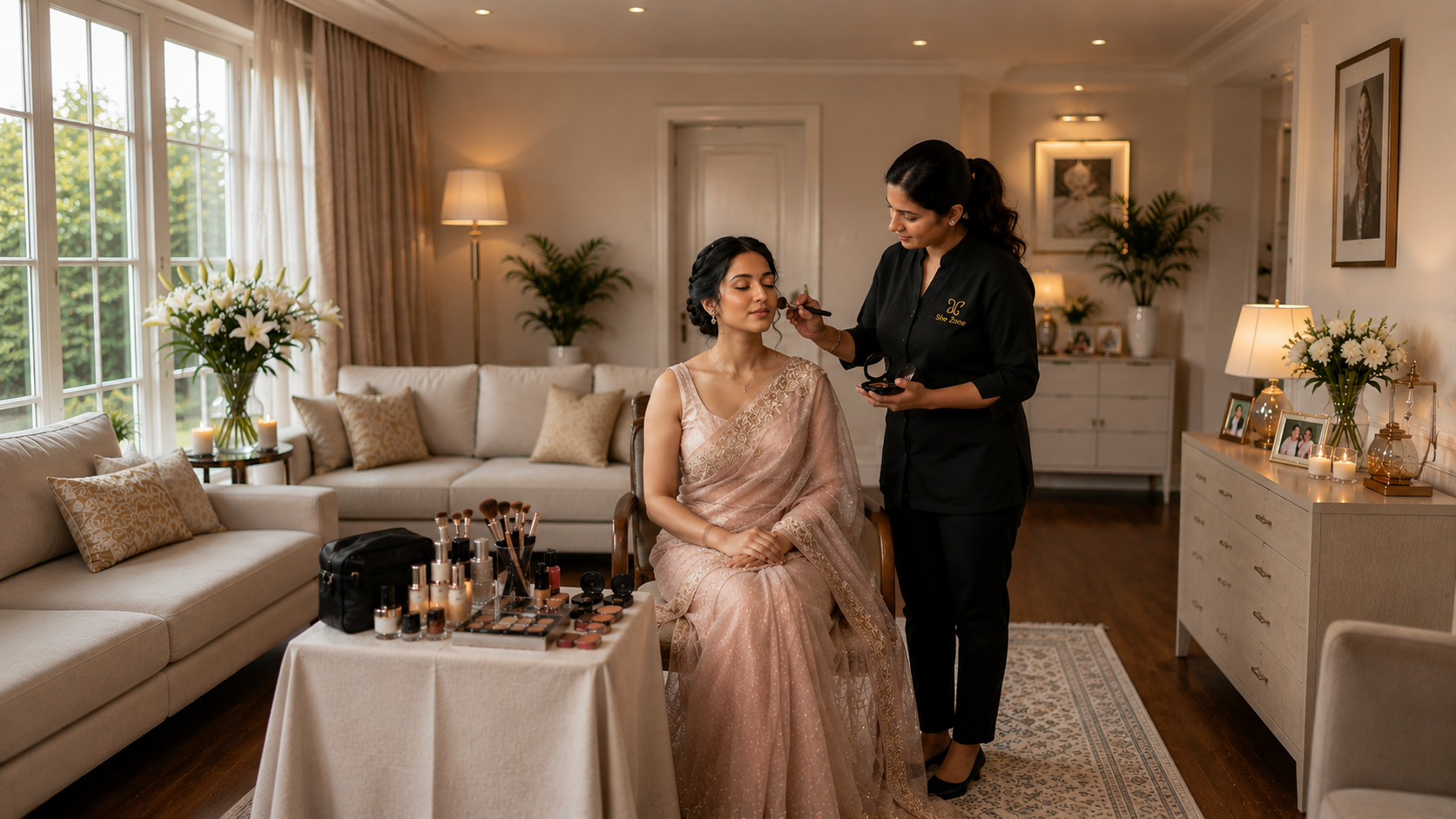 Home service at SheZone Beauty Lounge